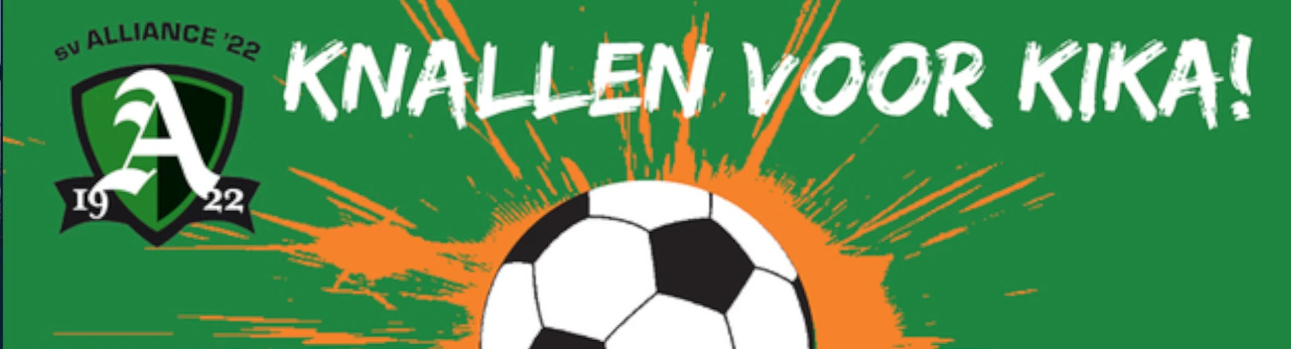 Banner - Kika Alliance Jeugdtoernooi 2024 - SV Alliance '22 - Haarlem