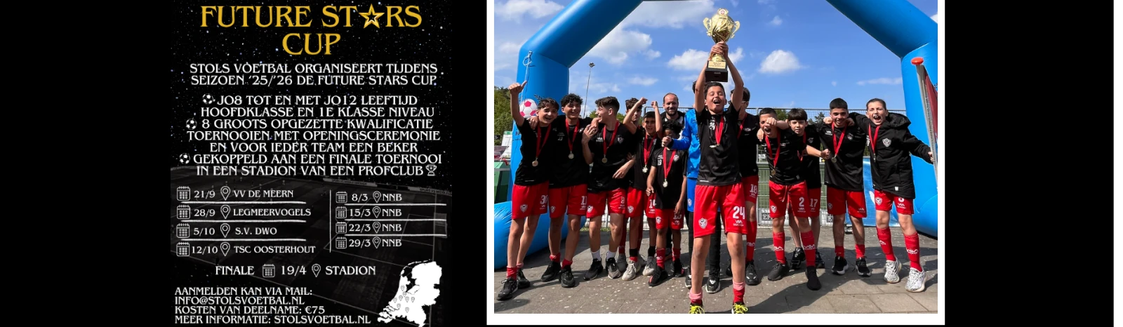 Banner - Future Stars Cup 2025-2026 - Stols Voetbal - Waddinxveen