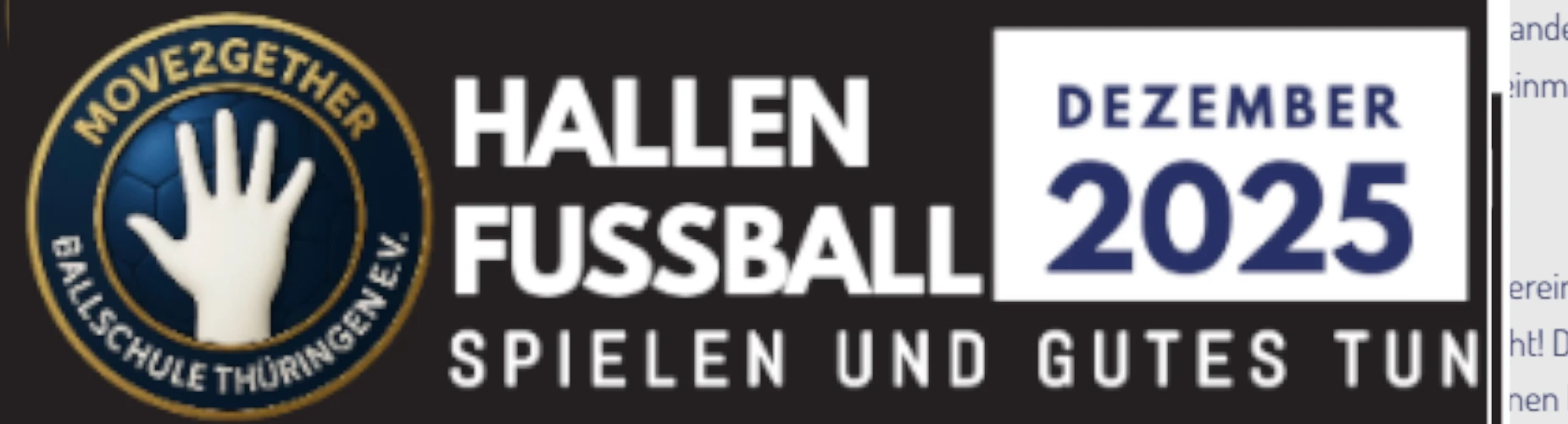 Banner - 2. MOVE2GETHER WOMEN´S CUP 2025 - MOVE2GETHER Ballschule Thüringen e.V. - Erfurt