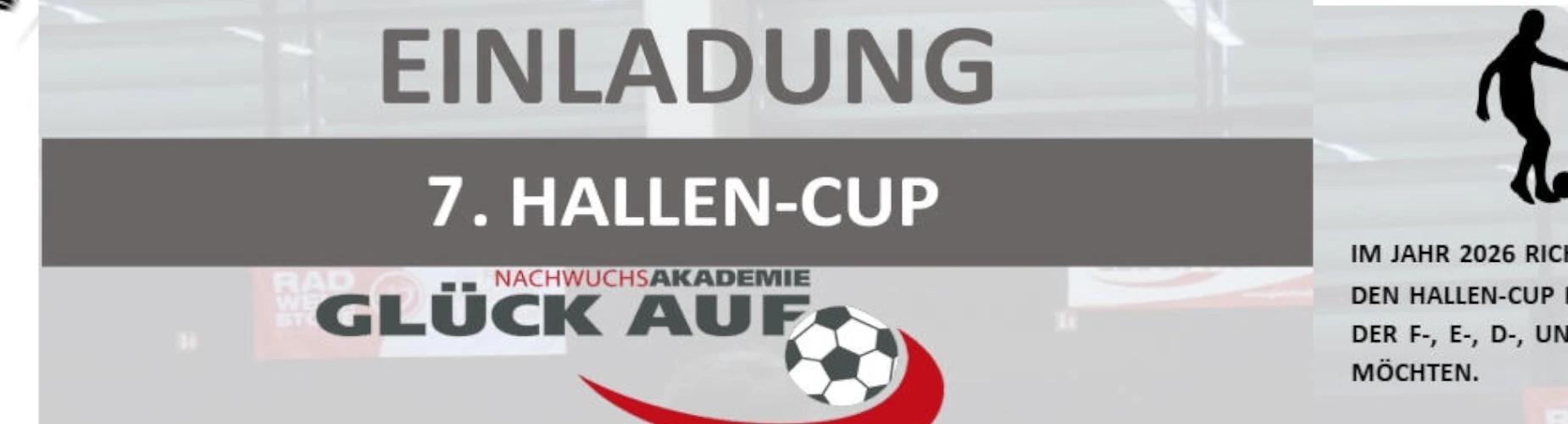 Banner - 7. Hallen-Cup - BSG Wismut Gera – NA Glück Auf - Gera