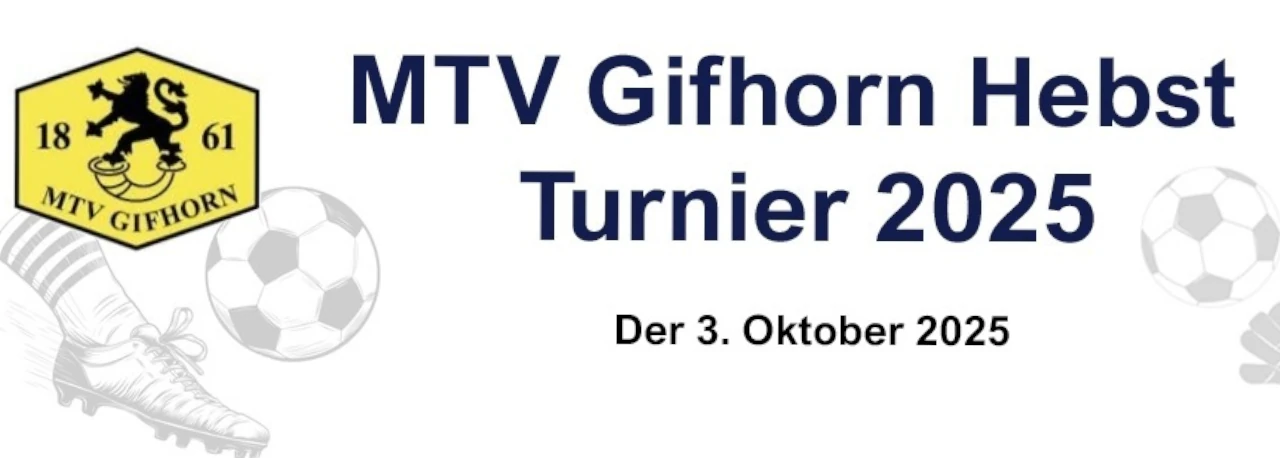 Banner - D-Jugend - MTV Gifhorn Herbst-Turnier 2025 - MTV Gifhorn von 1861 e.V - Gifhorn