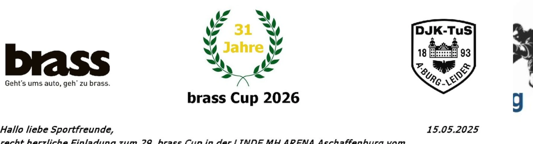 Banner - Brass Cup 2026 - SG DJK TuS Leider (Aschaffenburg) - Aschaffenburg