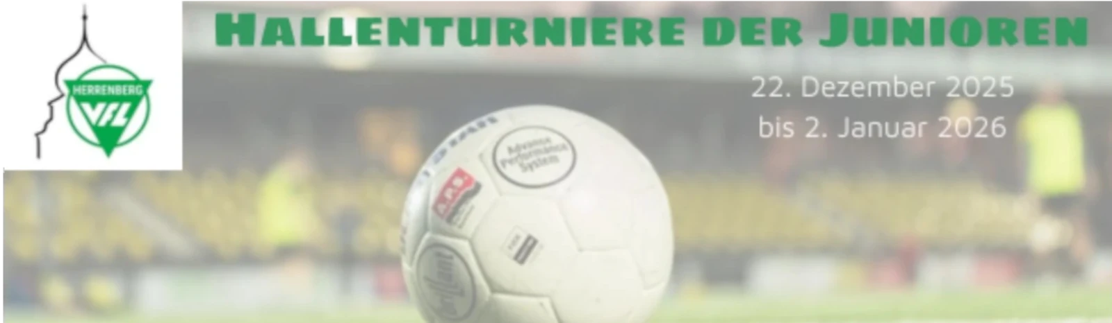 Banner - Hallen­turniere der Junioren - VfL Herrenberg - Herrenberg