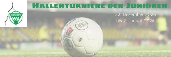 Banner - Hallen­turniere der Junioren - VfL Herrenberg - Herrenberg