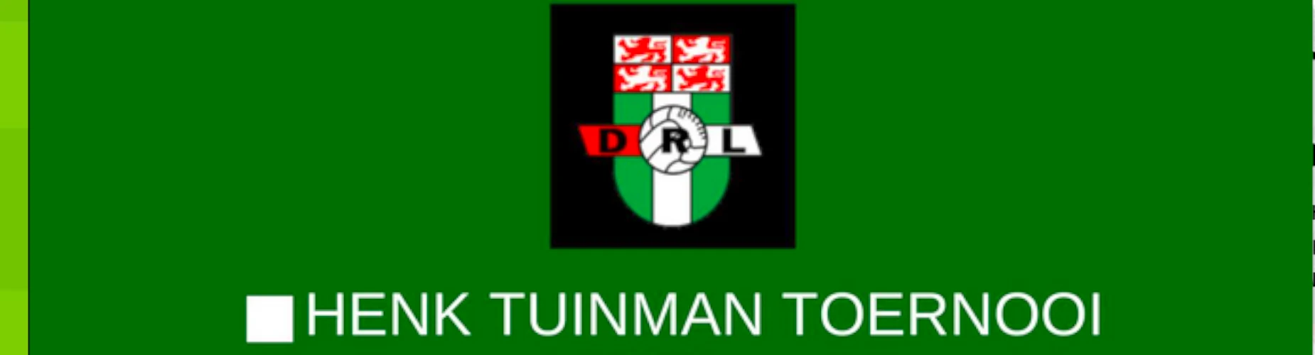 Banner - Henk Tuinman Toernooi 2026 - sv DRL - Rotterdam