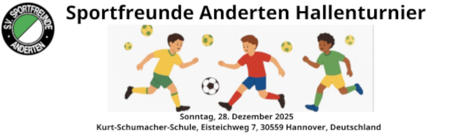 Banner - Sportfreunde Anderten Hallenturnier - SV Sportfreunde Anderten - Hannover
