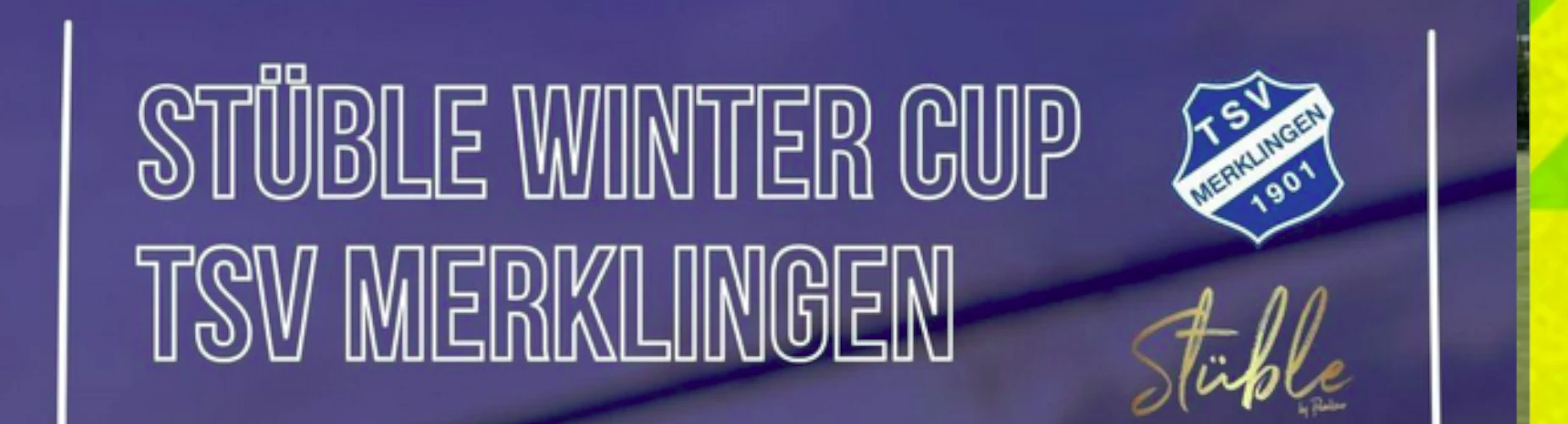 Banner - Stüble Winter Cup 2026 - TSV Merklingen - Weil der Stadt