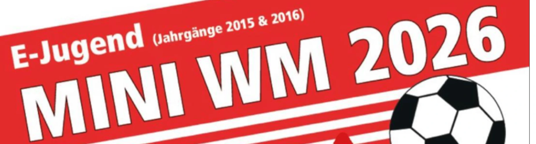 Banner - Mini WM 2026 - VfR Wardenburg - Wardenburg