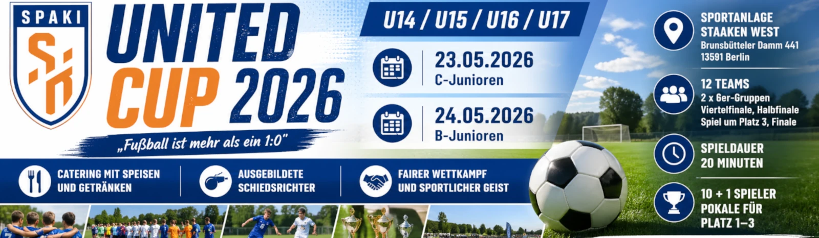 Banner - United Cup 2026 - FSV Spandau Kickers - Berlin