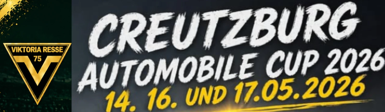 Banner - Creutzburg Automobile Cup - FV Viktoria Resse 75 e.V. - Gelsenkirchen