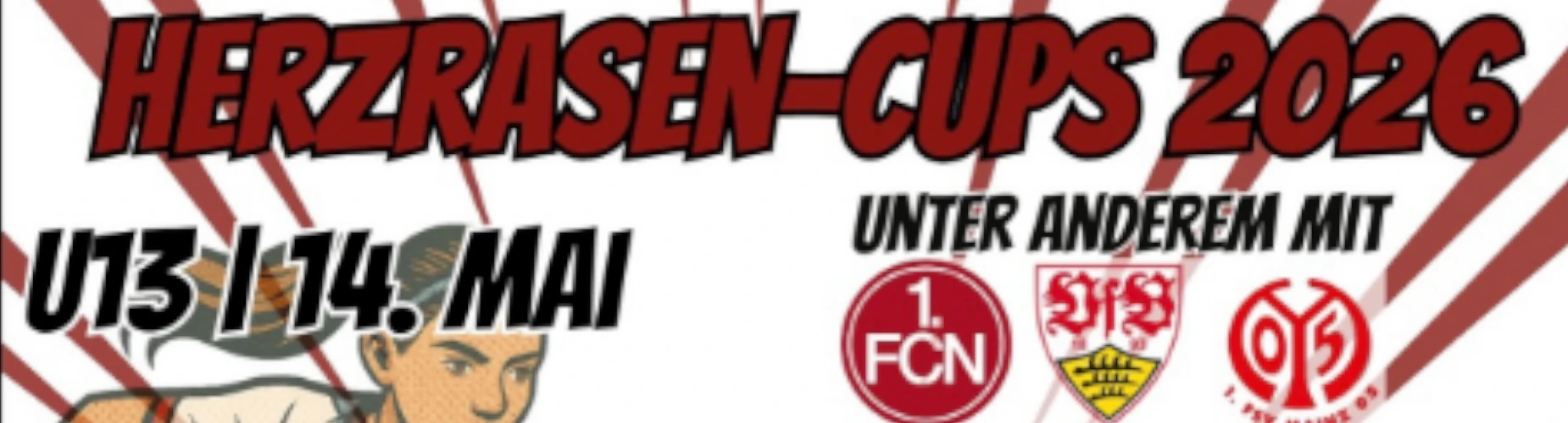 Banner - HerzRasen-Cups 2026 - FC Würzburger Kickers - Würzburg