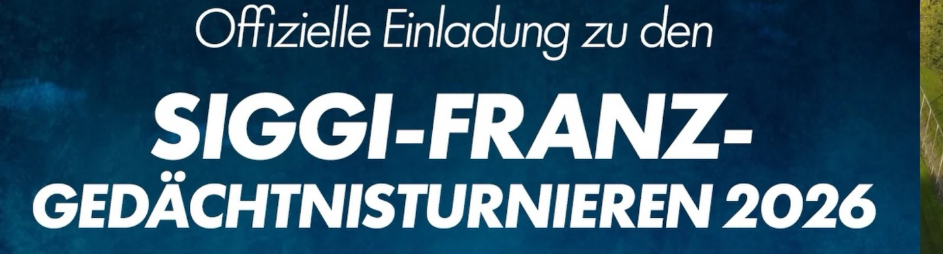 Banner - Siggi-Franz-Gedächtnisturniere 2026 - SpVgg Dresden-Löbtau 1893 e.V. - Dresden