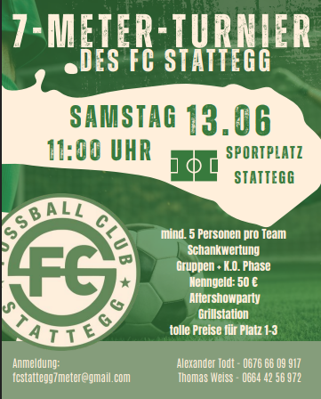 Banner - 7 Meter Turnier - FC Stattegg - Stattegg