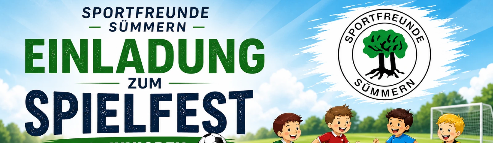 Banner - G-Junioren Spielfest 2026 - Sportfreunde Sümmern - Iserlohn