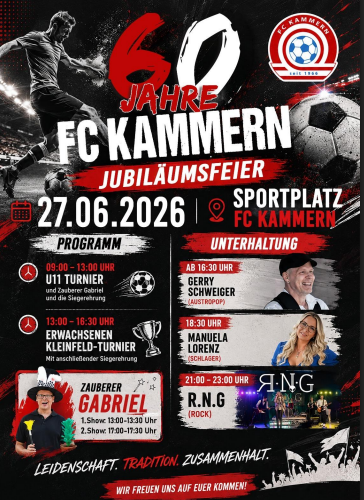 Banner - 60 Jahresfeier-kein Nenngeld - JAZ Leoben-Kammern - Leoben