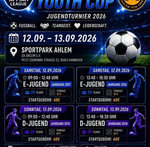 Banner - Ahlem Youth Cup 2026 - SV Ahlem e.V - Hannover
