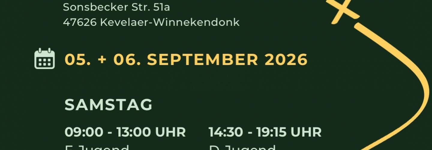 Banner - WIDO-CUP 2026 - SV Wido - Kevelaer